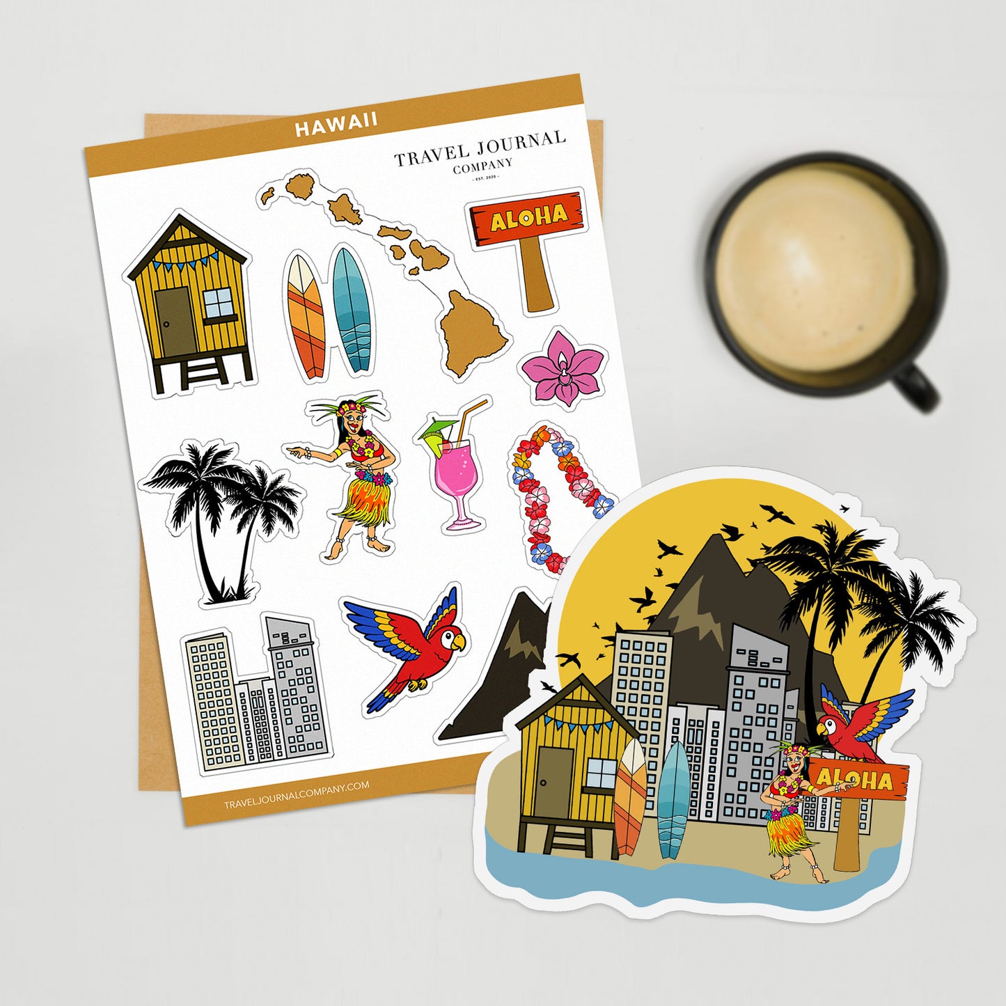 Hawaii Travel Stickers