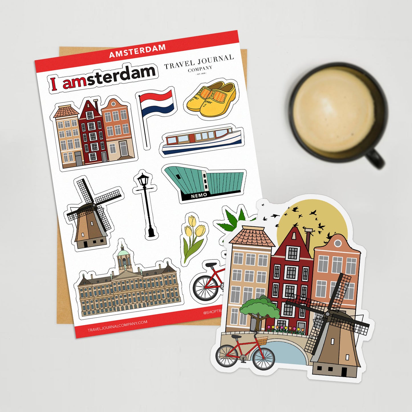 Amsterdam Travel Stickers