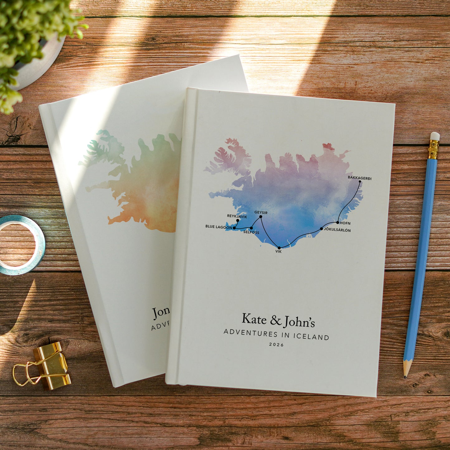 Iceland Personalised Travel Journal | Travel Map Diary, Planner & Bucket List Book