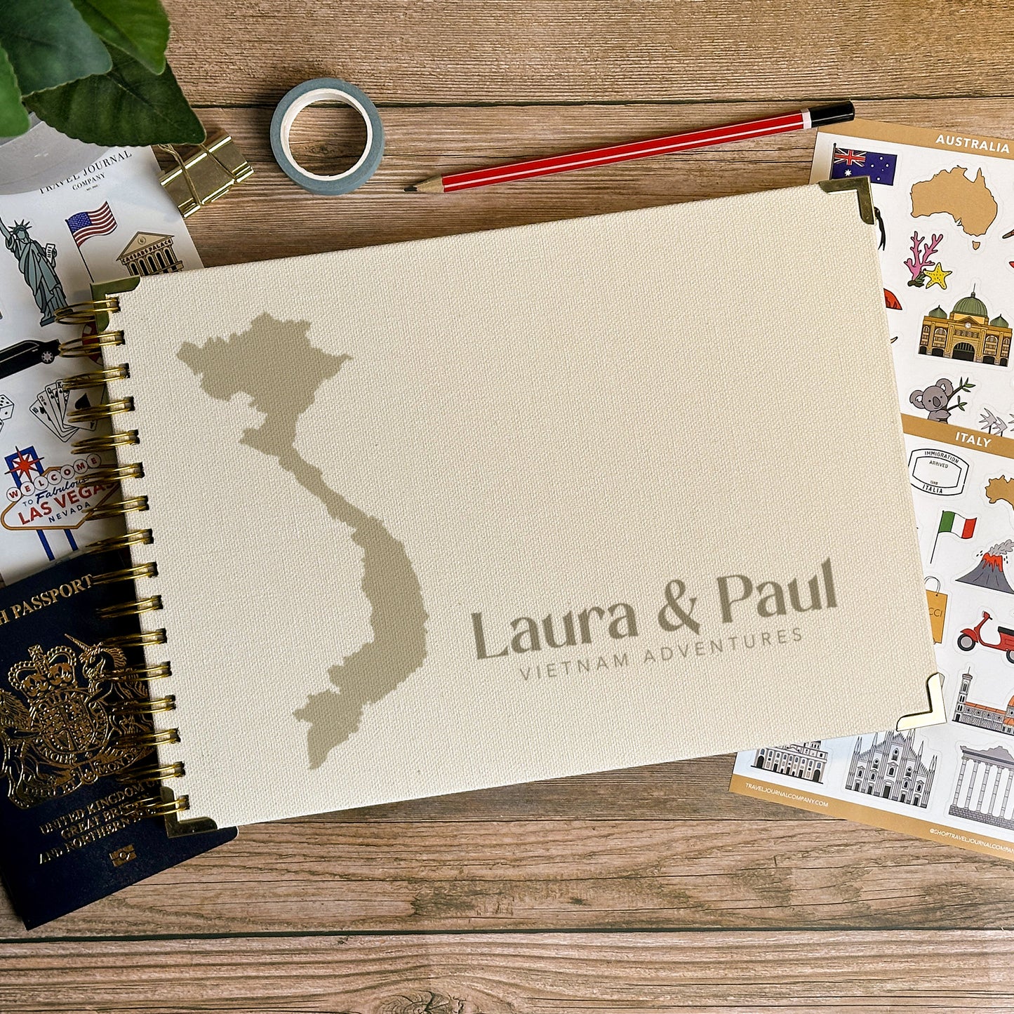 Vietnam Personalized Travel Scrapbook/Photo Album