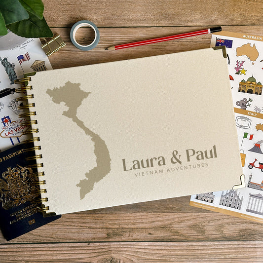 Vietnam Personalized Travel Scrapbook/Photo Album