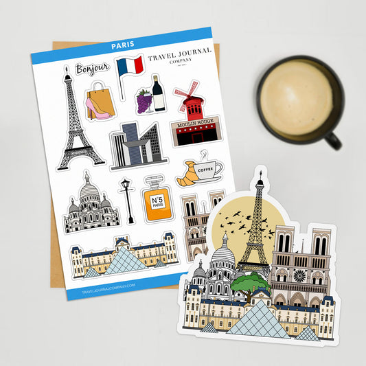 Paris Travel Stickers