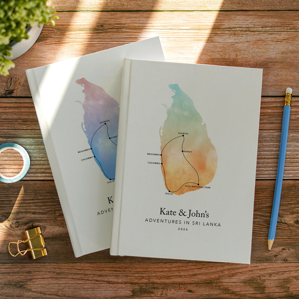 Sri Lanka Personalised Travel Journal | Travel Map Diary, Planner & Bucket List Book