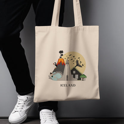 Iceland Personalized Tote Bag