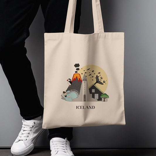 Iceland Personalized Tote Bag