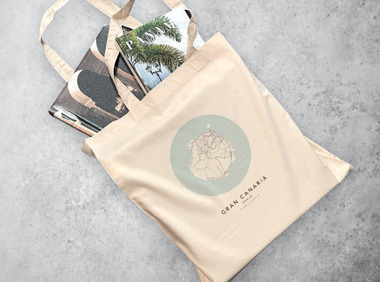 Gran Canaria Personalised City Map Tote Bag