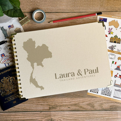 Thailand Personalized Travel Scrapbook/Photo Album