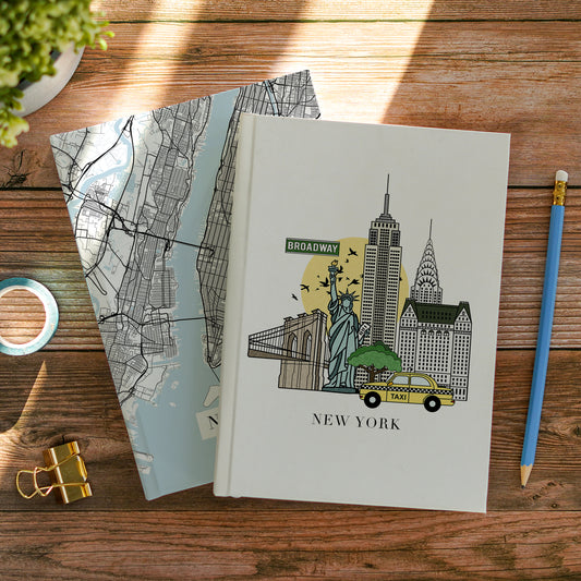 New York City Map Notebook Travel Journal
