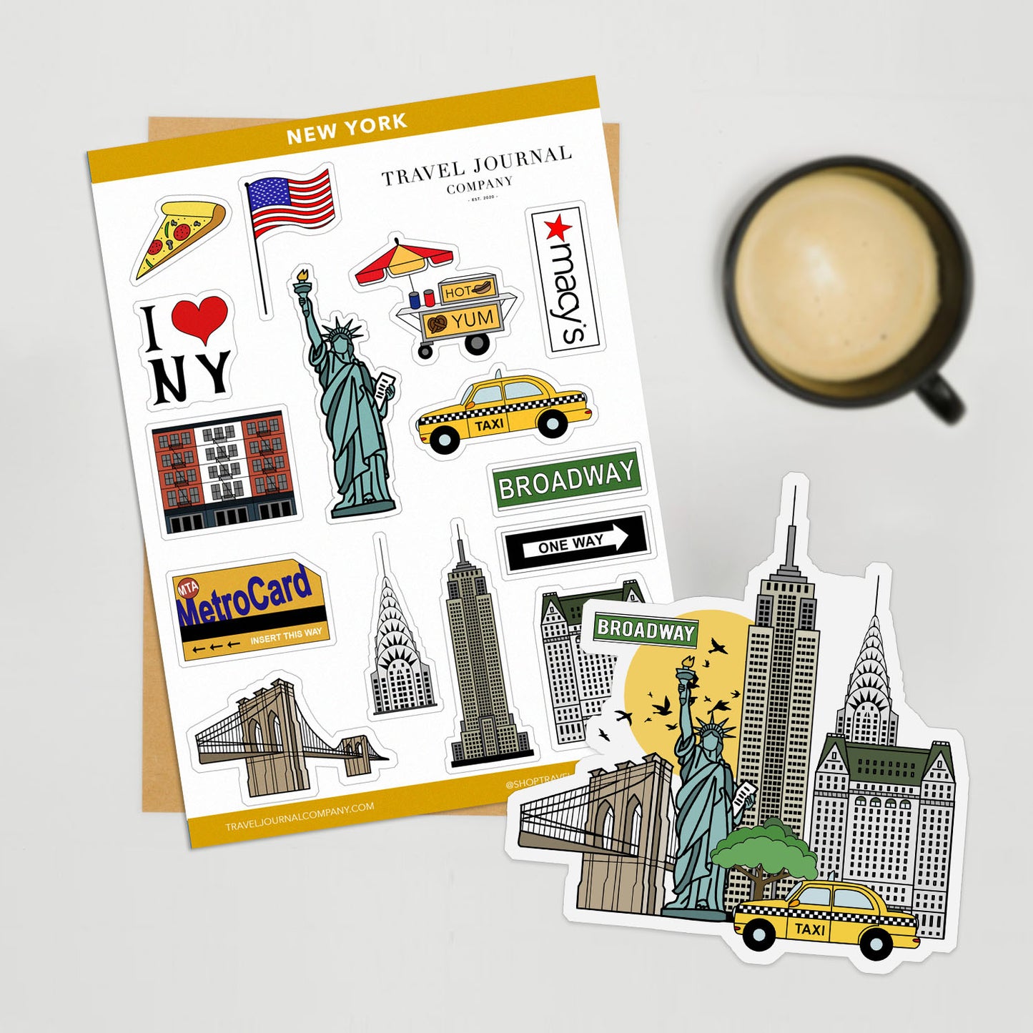 New York Travel Stickers