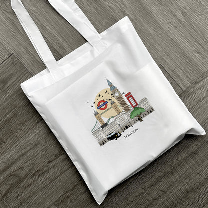 London England Personalised Tote Bag