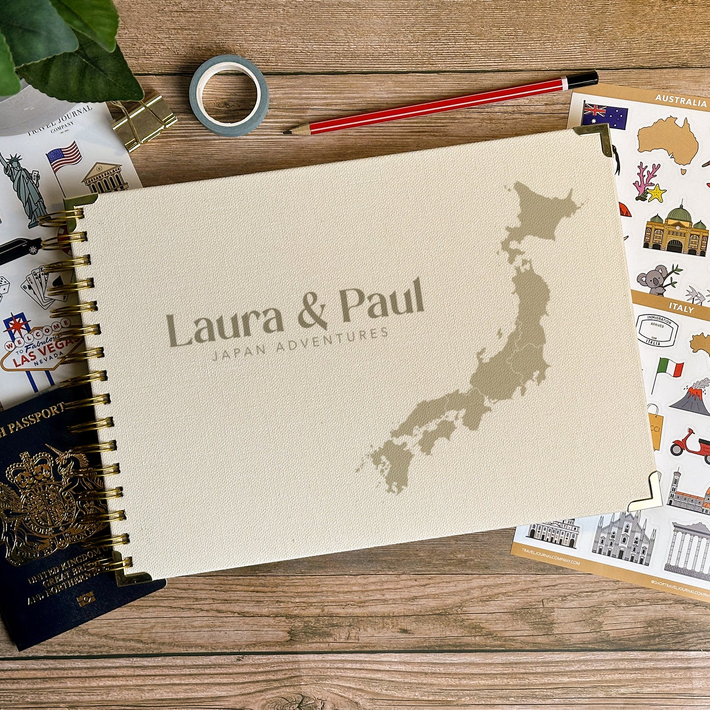 Japan Personalized Travel Scrapbook/Photo Album