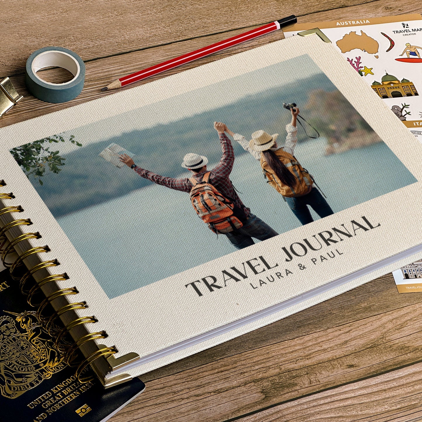 Custom Photo XL Personalised Travel Journal