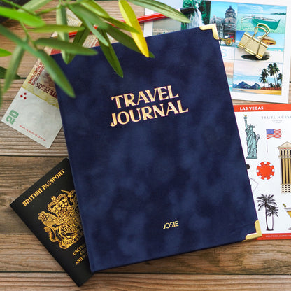 Personalised Travel Journal Binder | Velvet