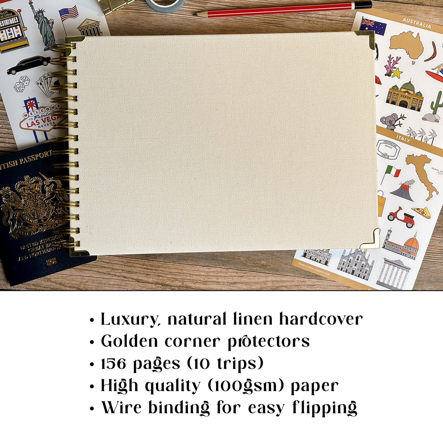 World Map XL Personalised Travel Journal