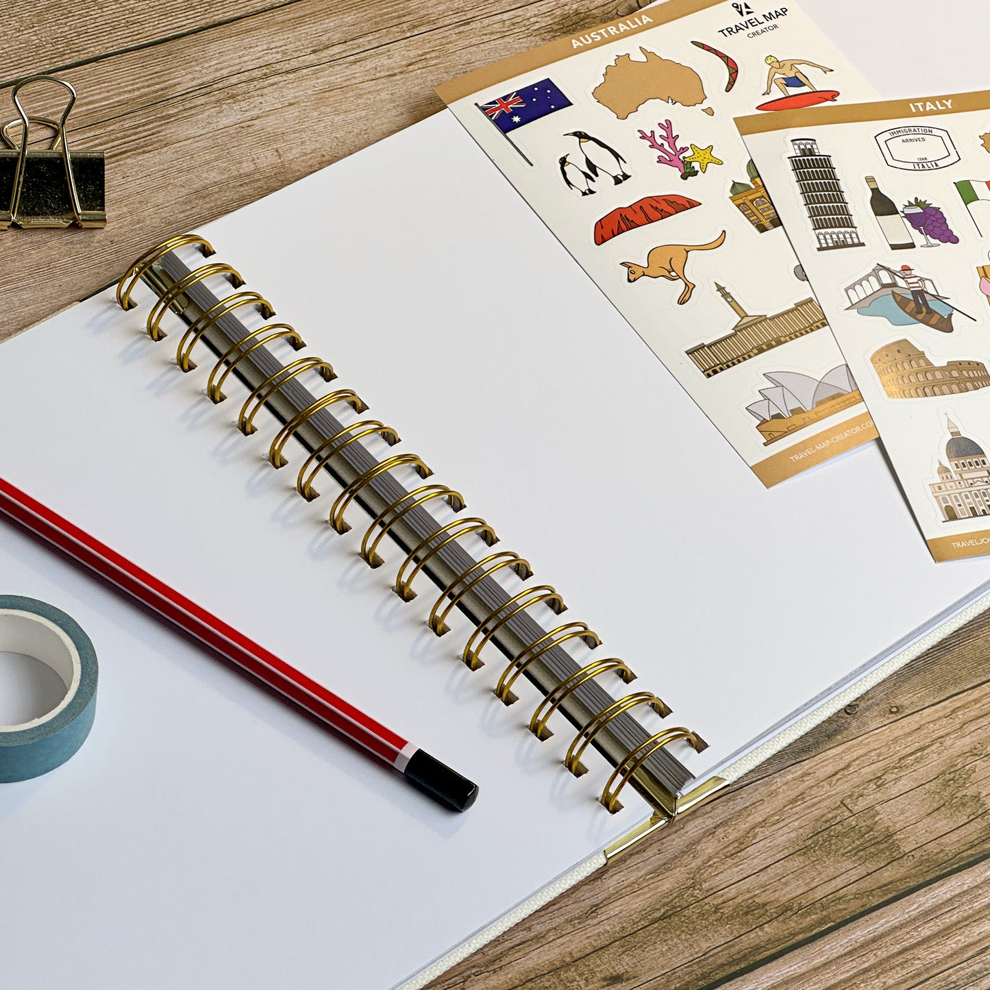 World Map XL Personalised Travel Journal