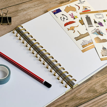 World Map XL Personalised Travel Journal