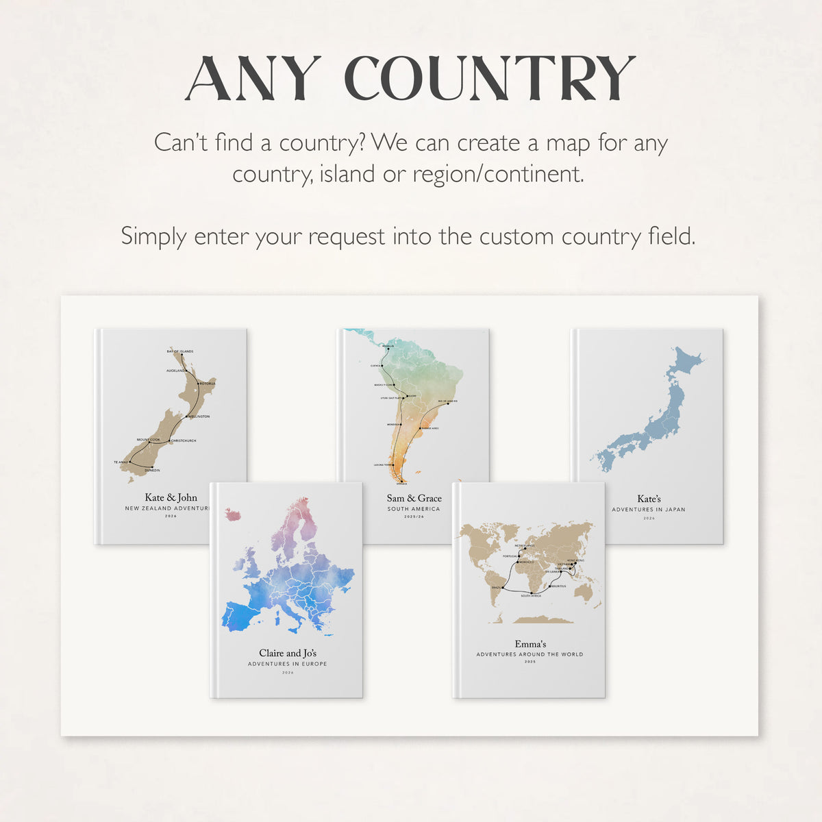 Japan Personalised Travel Journal | Travel Map Diary, Planner & Bucket List Book