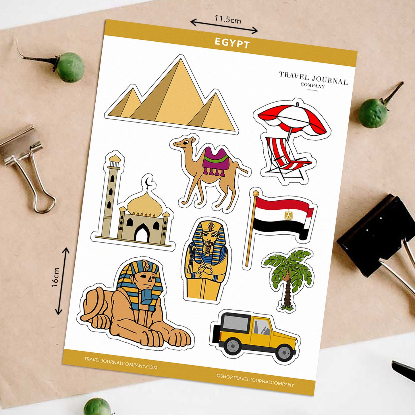 Egypt - Cairo Travel Stickers