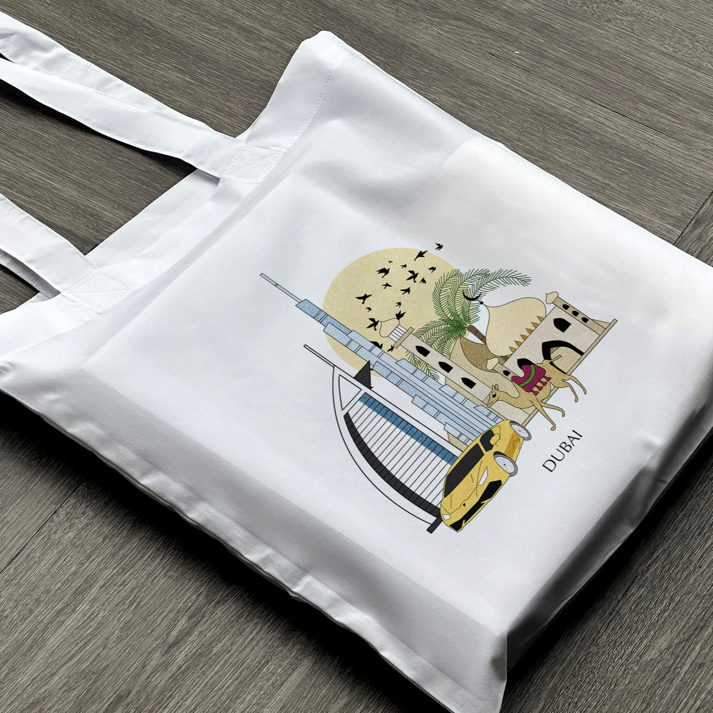 Dubai UAE Personalised Tote Bag