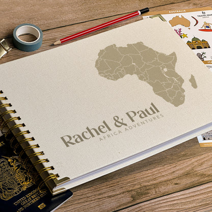 Africa Personalized Travel Scrapbook/Photo Album