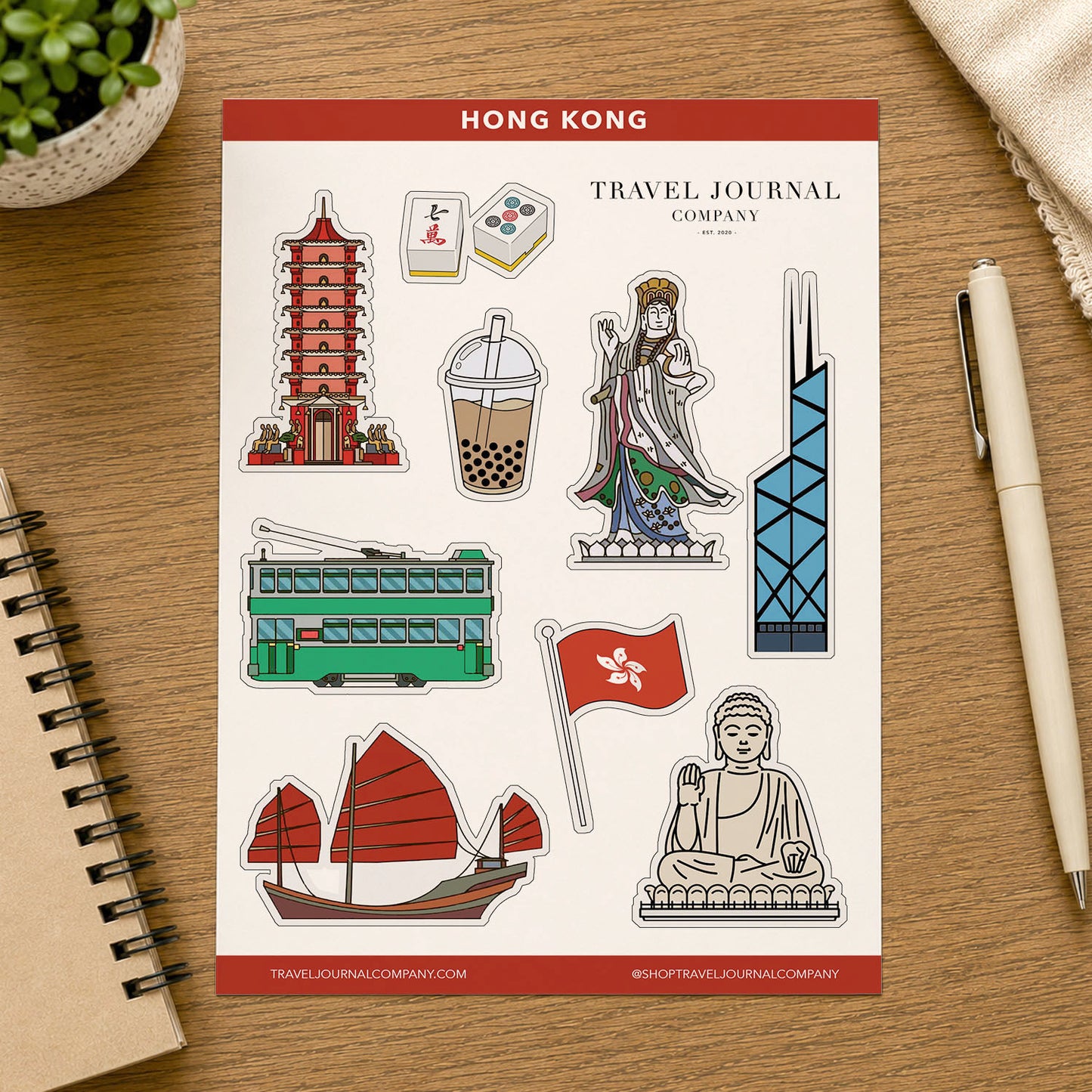 Hong Kong - China Travel Stickers