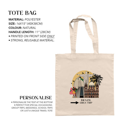 Brazil Personalized Tote Bag