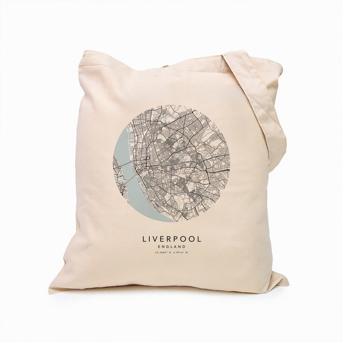 Liverpool Personalised Custom Map Tote Bag | England Travel Gift