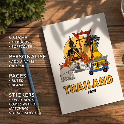 Thailand Notebook Illustrated Travel Journal Series