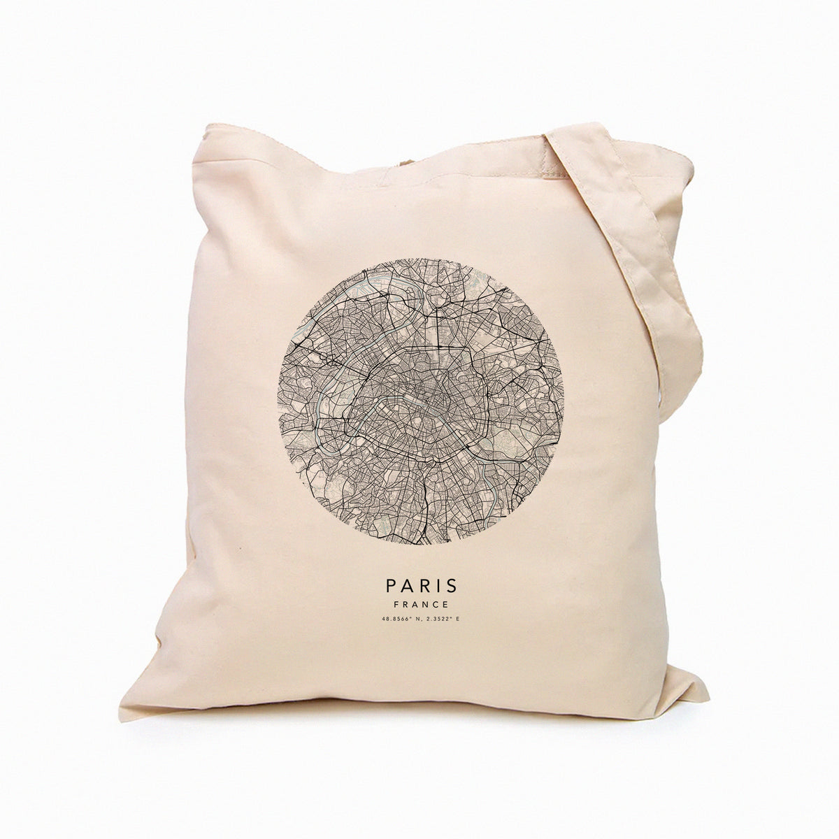 Paris Personalised Custom Map Tote Bag | France Travel Gift