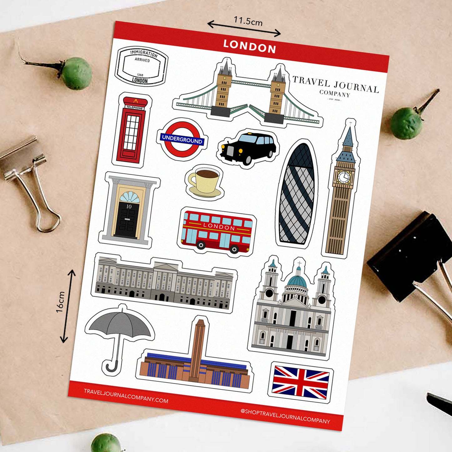 London Travel Stickers