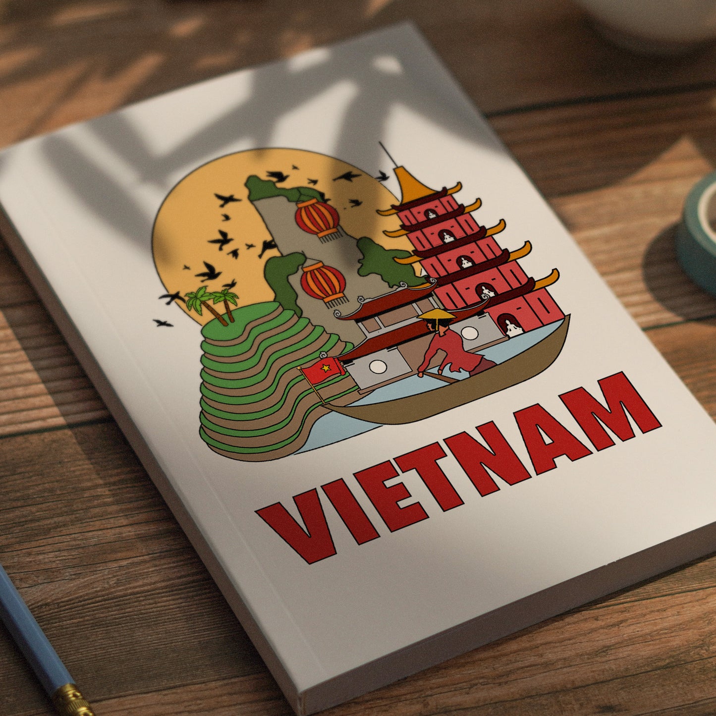 Vietnam Notebook Illustrated Travel Journal Series