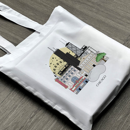 Chicago Illinois Personalised Tote Bag