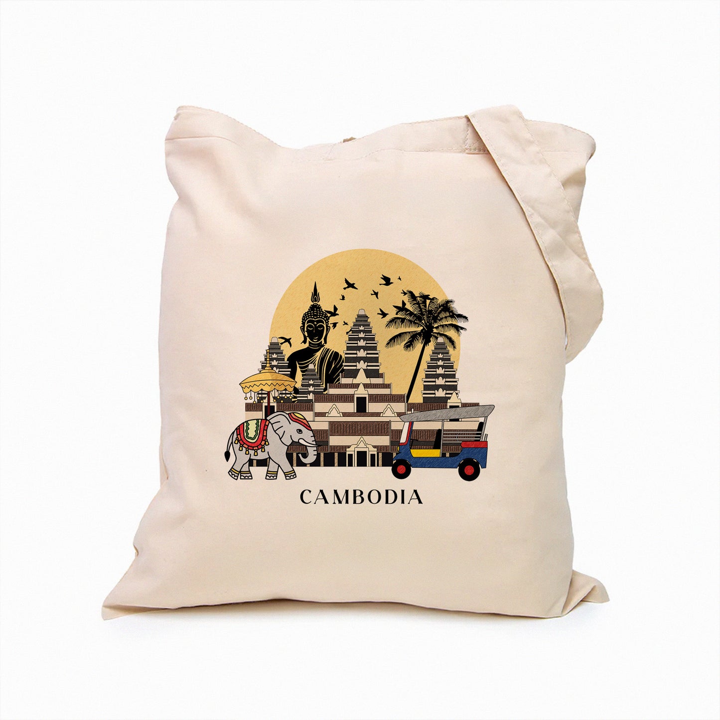 Cambodia Personalized Tote Bag
