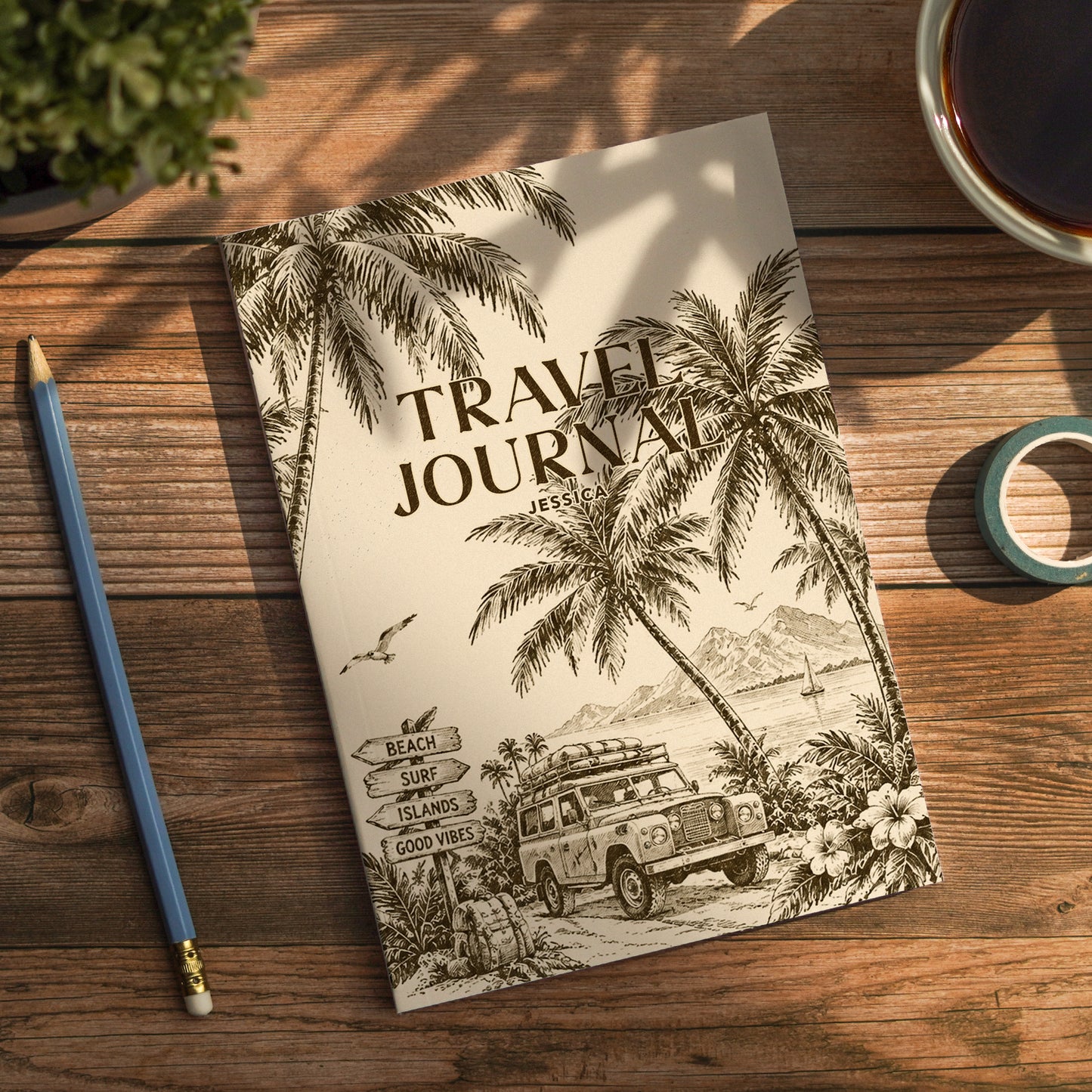 Personalised Travel Journal | Beach