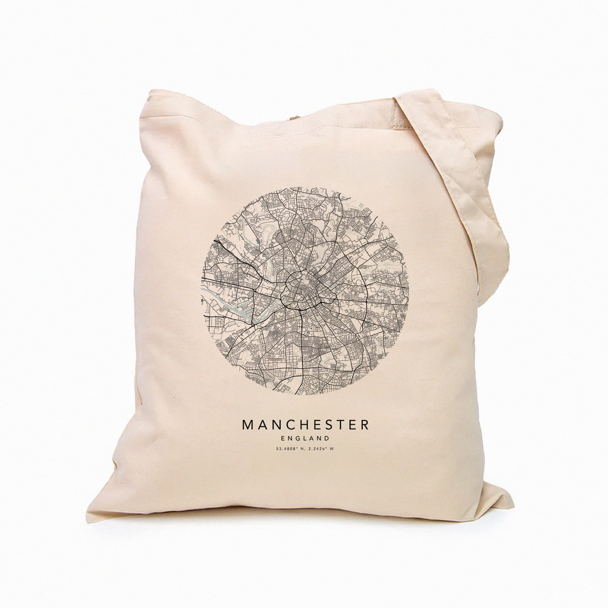 Manchester Personalised Custom Map Tote Bag | England Travel Gift