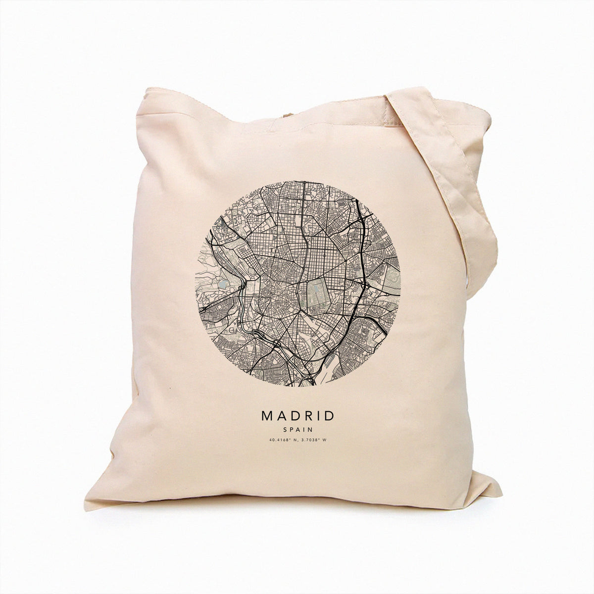 Madrid Personalised Custom Map Tote Bag | Spain Travel Gift