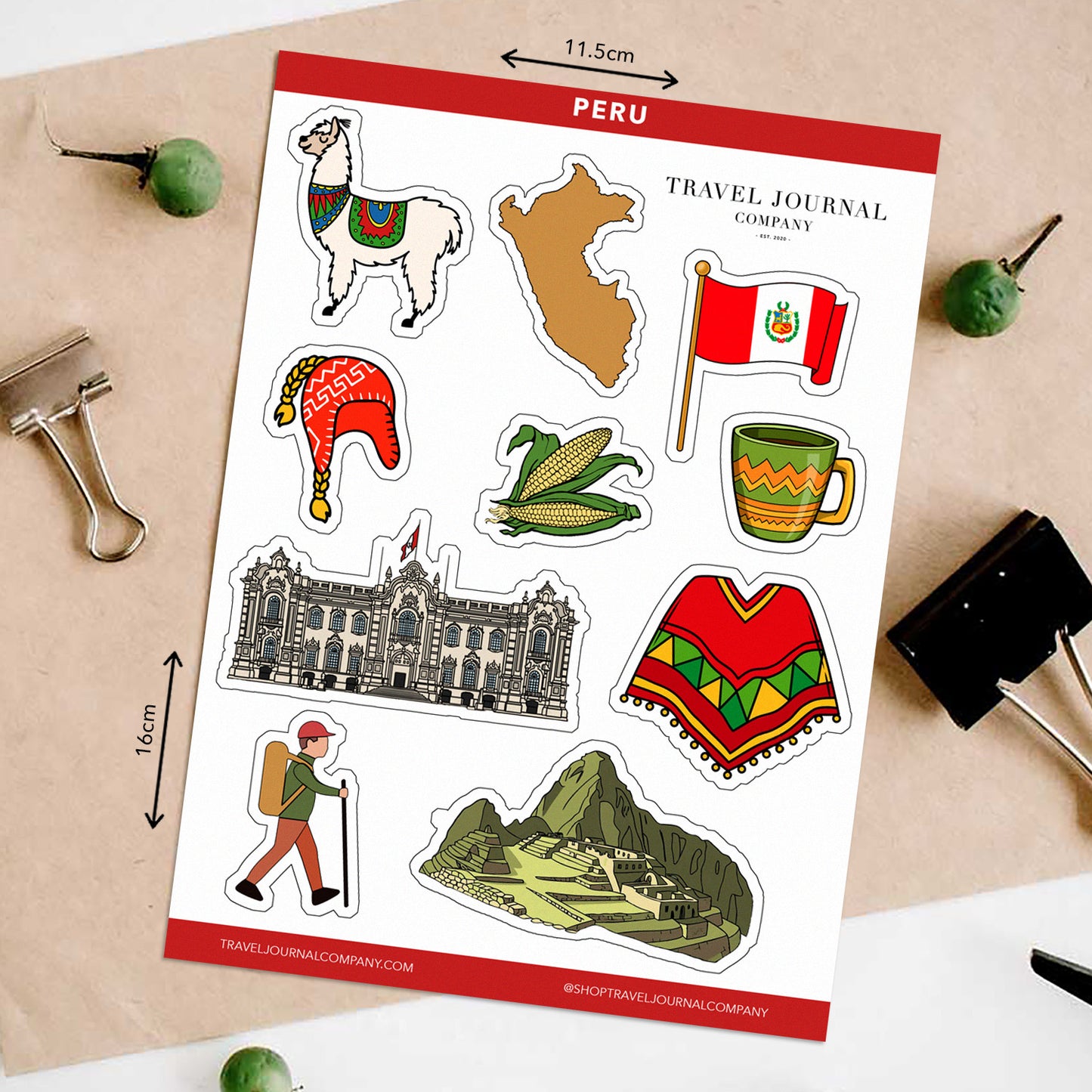 Peru Travel Stickers