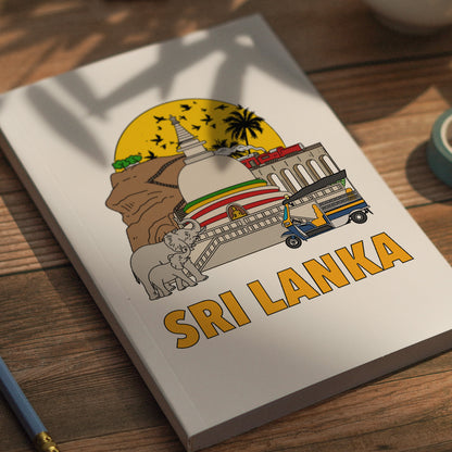 Sri Lanka Notebook Illustrated Travel Journal Series