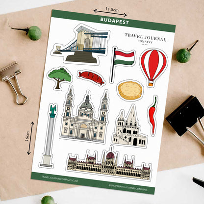 Budapest Travel Stickers