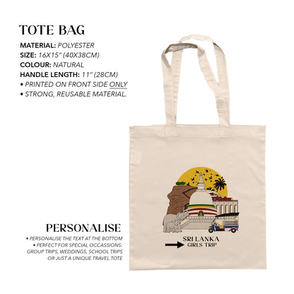 Sri Lanka Personalized Tote Bag
