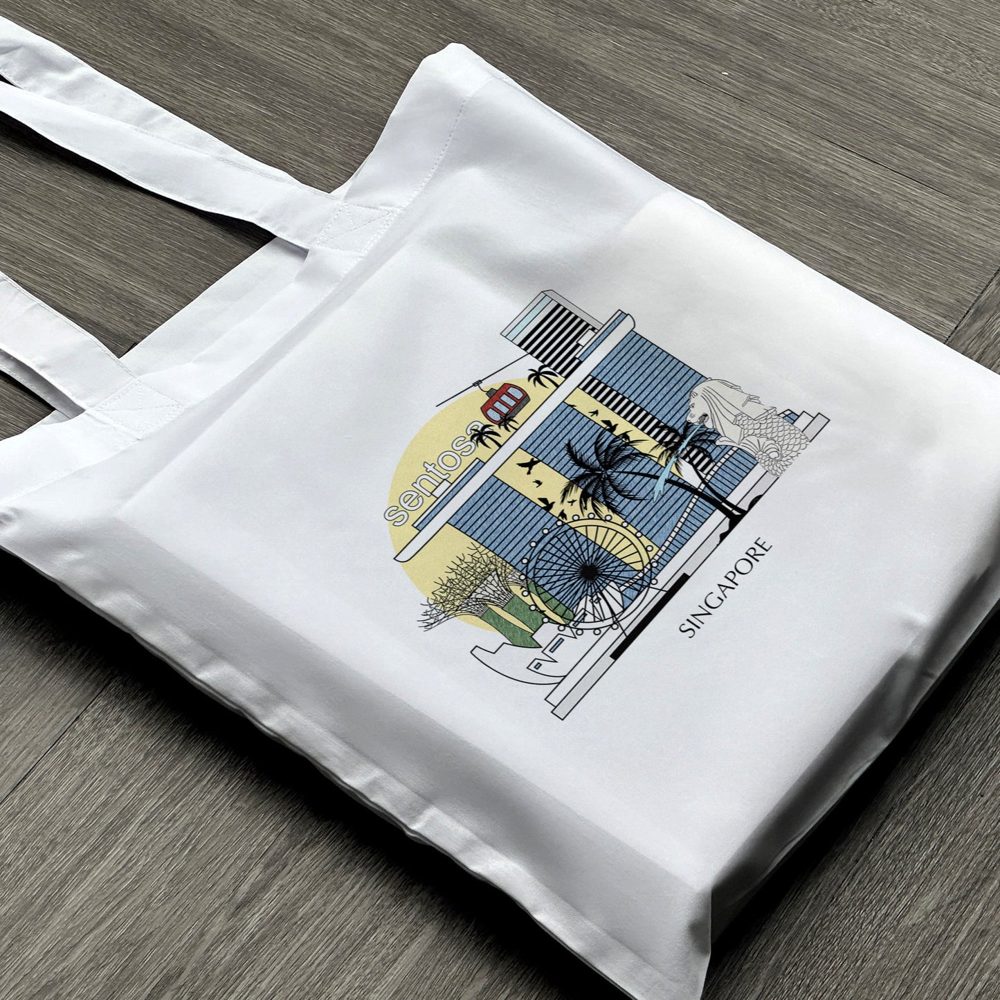 Singapore California Personalised Tote Bag