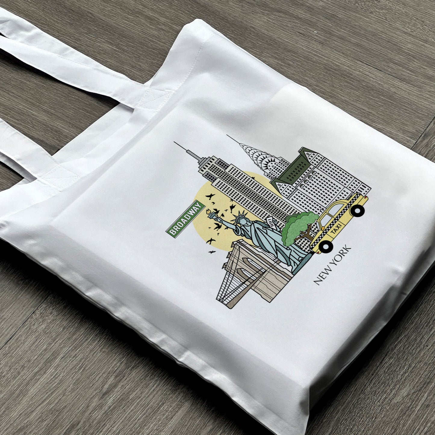 New York USA Personalised Tote Bag