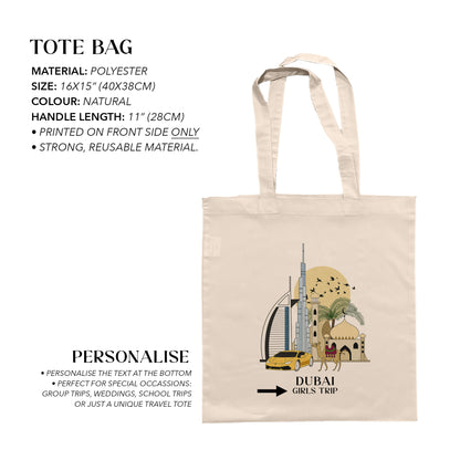 Dubai Personalized Tote Bag