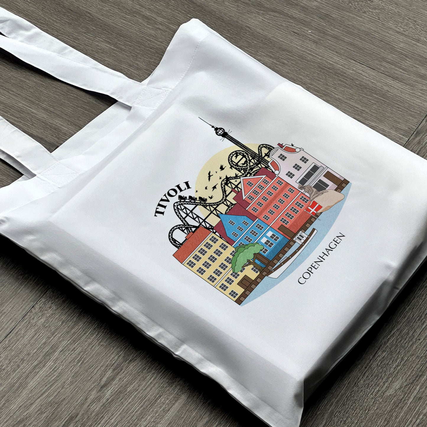 Copenhagen Denmark Personalised Tote Bag