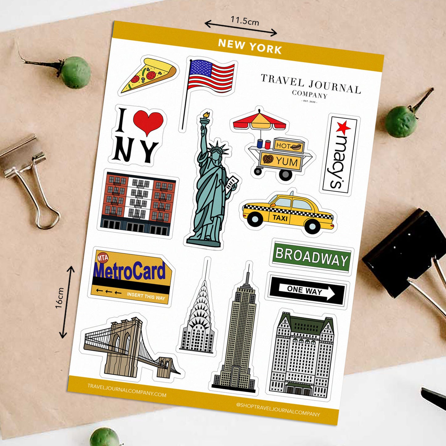 New York Travel Stickers