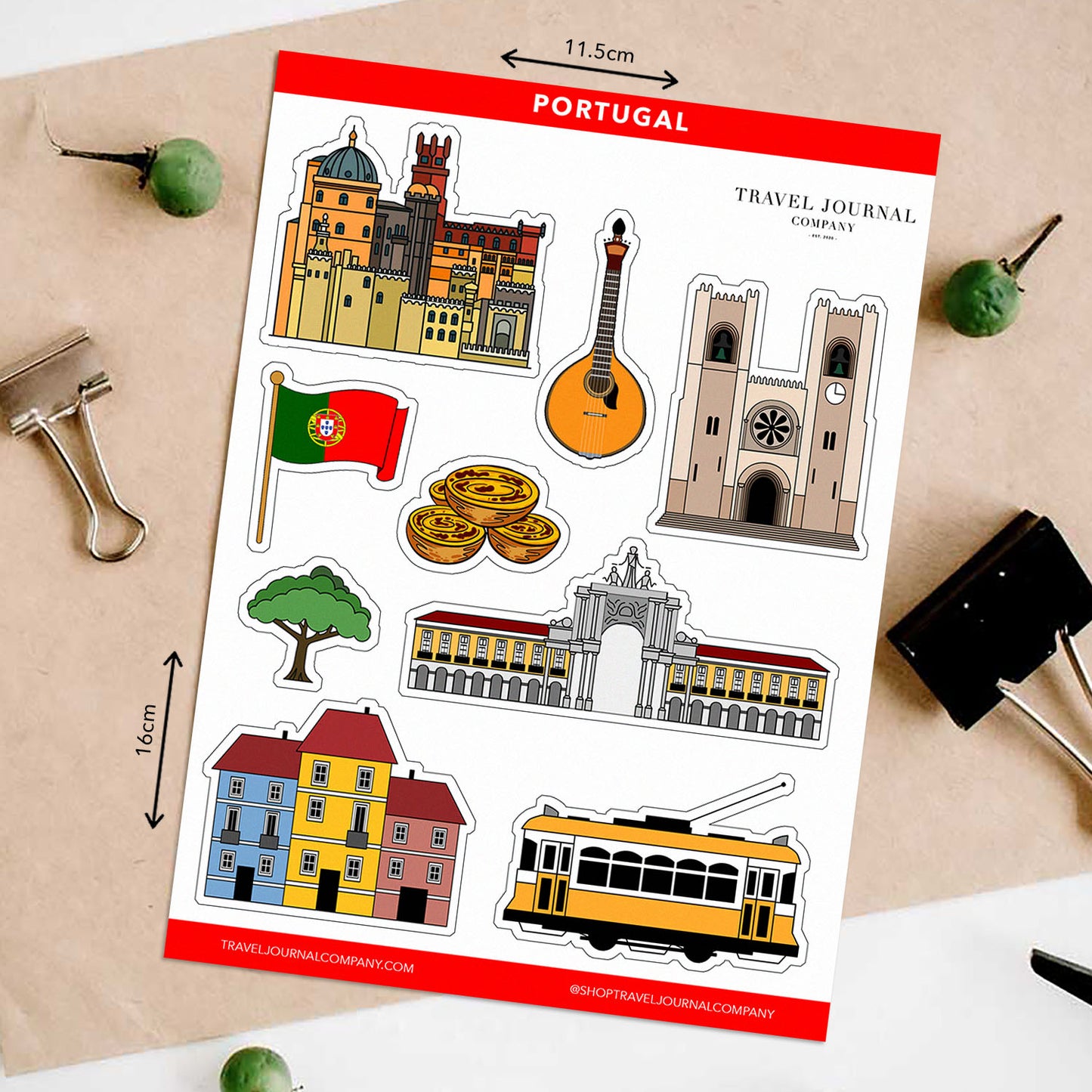 Portugal - Lisbon Travel Stickers