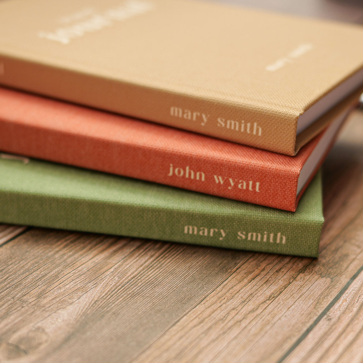 Personalised Luxury Linen Travel Journal