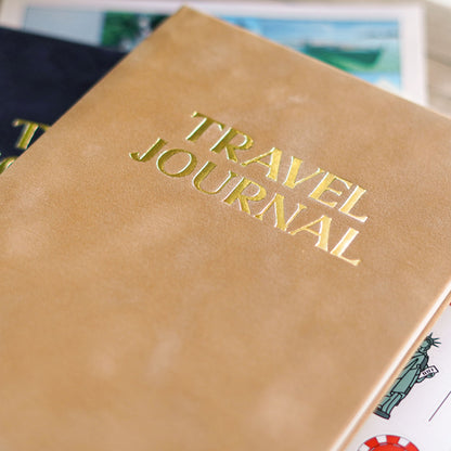 Luxury Velvet Personalised Travel Journal