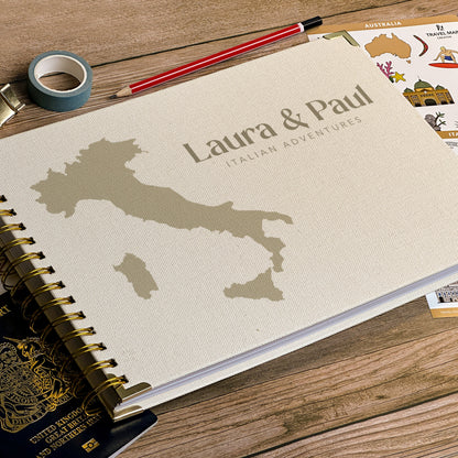 Italy Personalized Travel Scrapbook/Photo Album