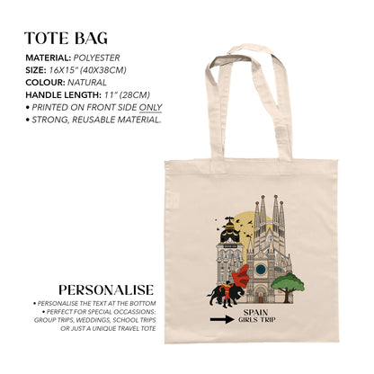 Spain Personalized Tote Bag